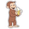 4kids Monkey George Sticker laptop wall car phone Kids Child Curious George - 5"
