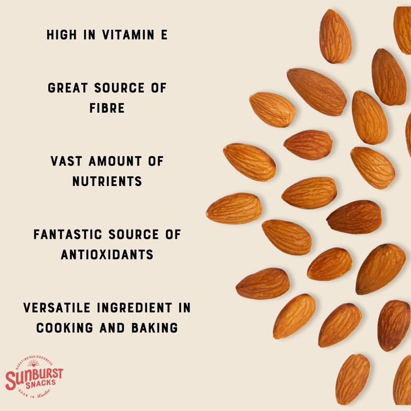 Sunburst Californian Almonds Raw, Whole & Natural - Non GMO