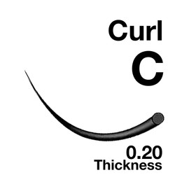 EMILYSTORES Eyelash Extensions 0.20mm Thickness C Curl 14mm Length Natural Looking Individual Volume Eyelashes For Lash Extensions(0.20,C,14mm)