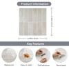 CHIHUT 12"X12" Beige Peel and Stick Kitchen Backsplash Tiles Glossy