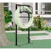 Kingson Portable Garden Hose Holder with Storage Basket - Heavy-Duty