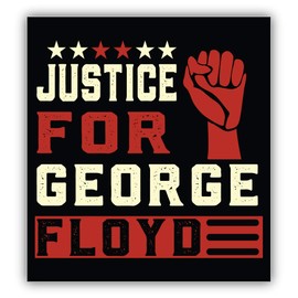 Justice for George Floyd I Cant Breathe Black Lives Matter Vinyl Sticker Decal