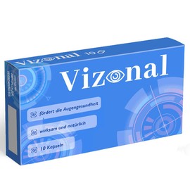 Vizonal Vizonal - Augenvitamin für klare Sicht | 10 Kapseln | Heidelbeer-, Johannisbeer- & Ringelblumenextrakt | Mit Vitamin A, B2, C, D3, E & Hyaluronsäure (1)
