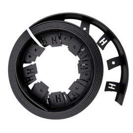 MASTER MARK Dig-Free Landscape Paver, Bricks, Stone Edging, No-Dig Patio Flex Border, Plastic 60 ft. Coil (Black), 1.75 in. Height