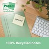Post-it Super Sticky 100% Recycled Notes XXL, Canary Yellow, Lined