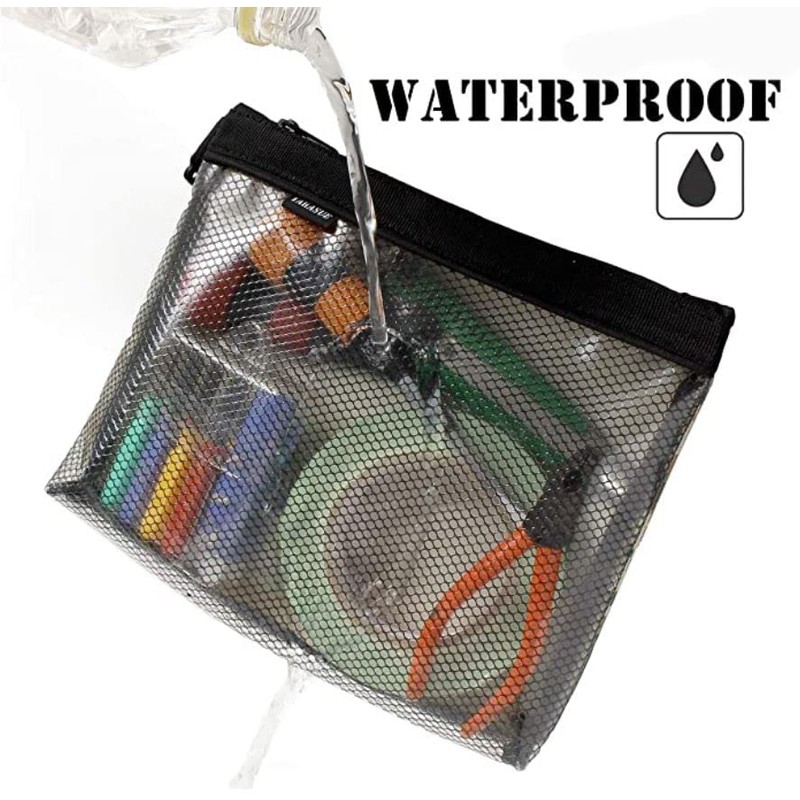 TAKASUE Camouflage Transparent Pouch, For Survival Games, Tools, Accessories, Waterproof,