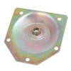 uxcell 70mmx67mmx1.2mm Zinc Plated Table Leg Mounting Plates Bronze Tone