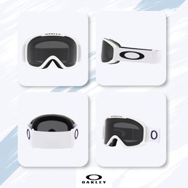 Oakley O-Frame 2.0 Pro M OO7125 Matte White w/Dark Grey Ski Goggles For Men For Women + BUNDLE with Designer iWear Eyewear Kit