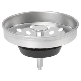 Plumb Craft Waxman 7637800T Kitchen Sink Stopper Oil Post Hole Basket Strainer, Silver