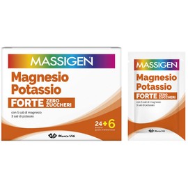 Massigen - Massigen Forte Zero Zuccheri Integratore Magnesio e Potassio 24+6 Buste 8gr - 945030791