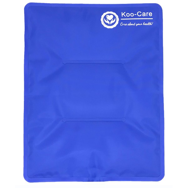 Koo-Care Extra Large Gel Ice Pack for Injuries Reusable Flexible Hot Cold Therapy Compress - Pain Relief for Shoulder Rotator Cuff Hip Back Knee Ankle Replacement Post-surgery Recovery (XL, 11" x 14")