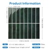 COMSTICKC Dark Green Peel and Stick Backsplash,10 Pcs 12''x12'', Forest