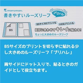 Maruman B5 L1293 Deformed Loose Leaf Pre Hare 0.2 inch (6 mm) Ruled