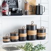 Miamolo Coffee Container Jar with Lid, Ceramic Kitchen Food Storage