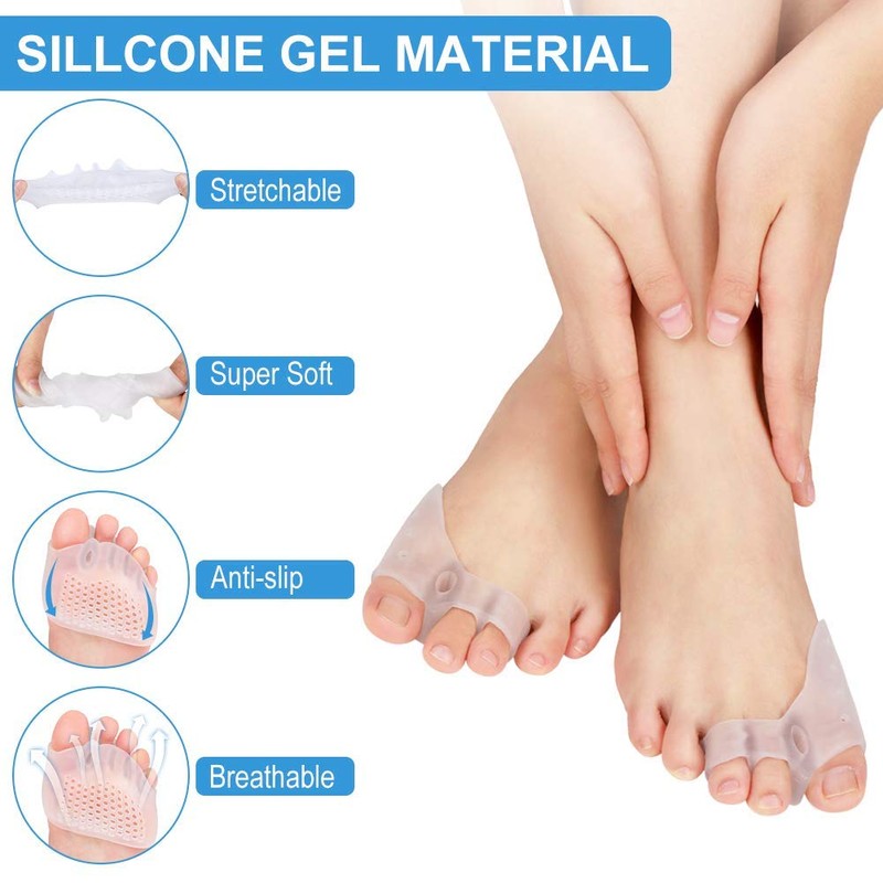 DOACT 3-Hole Bunion Corrector Protector with 5-Hole Big Toe Straighteners,
