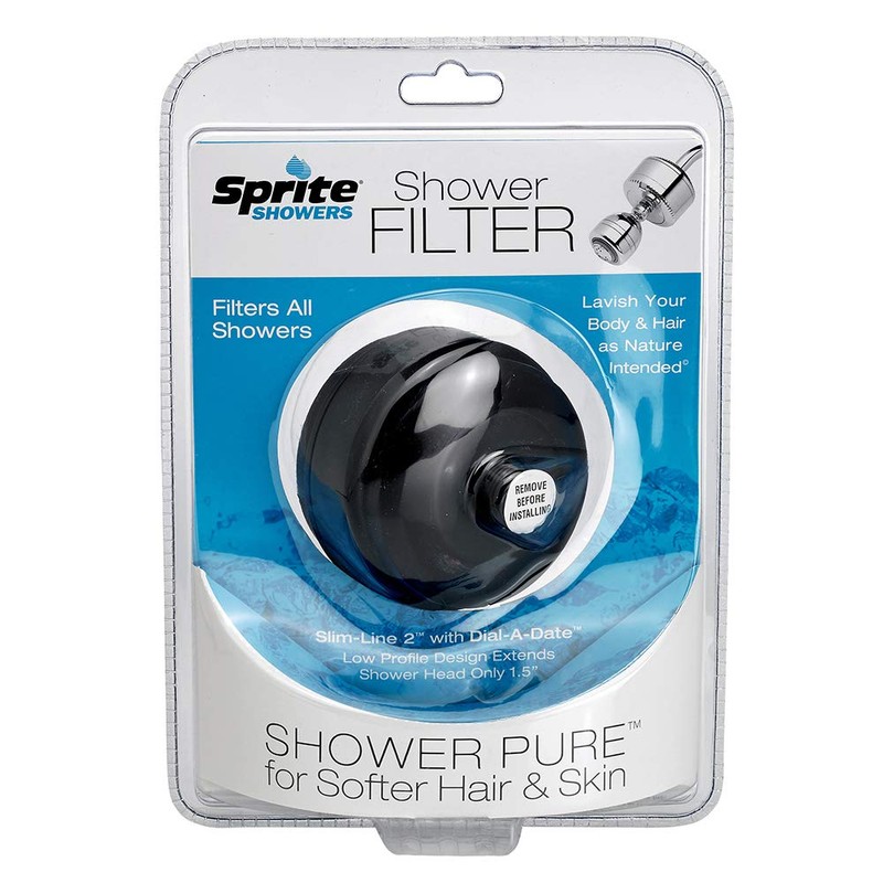 Sprite Showers SLB-ORB Slim-Line Brass Metal Shower Filter, Oil Rubbed