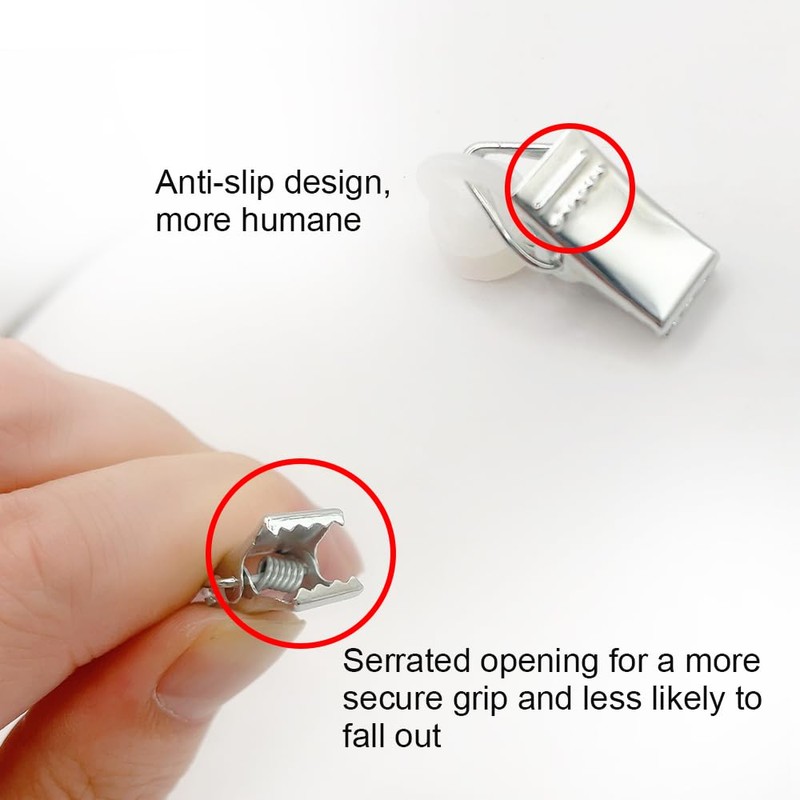 UMCHU Pack of 50 Curtain Clips, Clips with Wheels, Clips