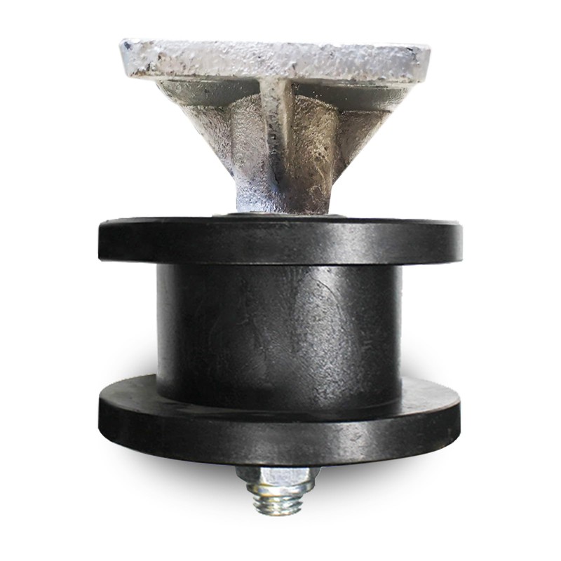4" Cantilever Gate Roller with Square Post, 2" Chain Link