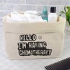 Large 'I'm Having Chemotherapy' Canvas Organiser/Storage Bag (OR00005616)