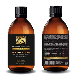 OFFICINA ARTIGIANA MILANO Pure Certified Jojoba Oil Made in Italy 250 ml