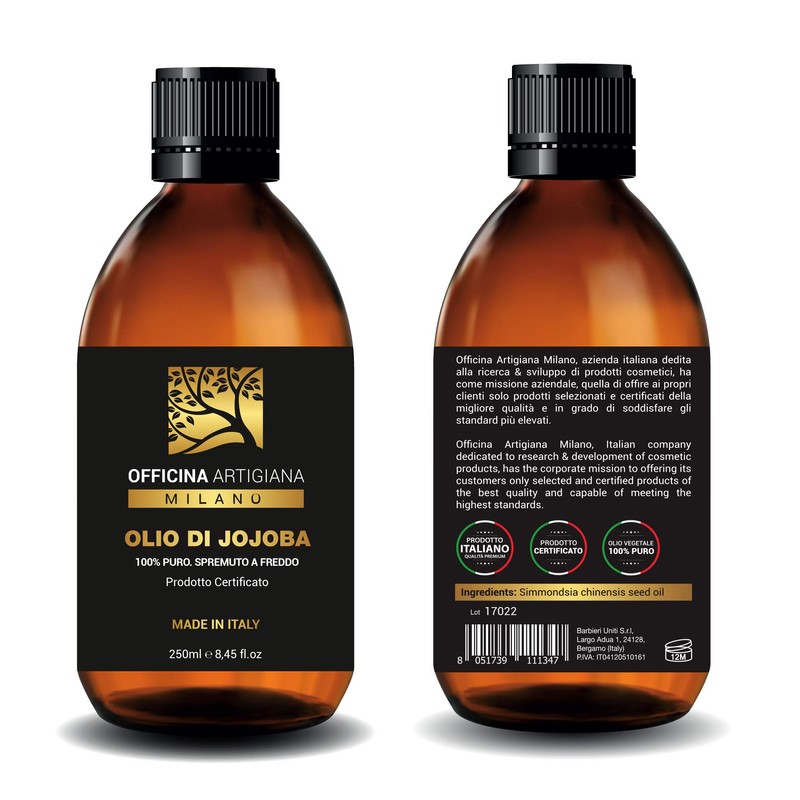 OFFICINA ARTIGIANA MILANO Pure Certified Jojoba Oil Made in Italy