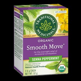 Traditional Medicinals Organic Smooth Move Senna Peppermint 16 Tea Bags