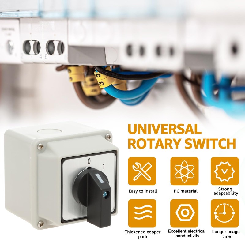 Universal Cam Switch 2-Pin Switch (Off-On) 220V 20A Universal Rotary