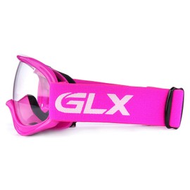 GLX YH15 Anti-Fog Impact-Resistant Kids Youth ATV Off-Road Dirt Bike Motocross Goggles for Boys & Girls (Pink, one_Size)