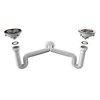 EASYDRAIN Double Kitchen Sink P-Trap | Expandable & Flexible 1-½"
