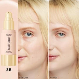 tarte face tape foundation - matte, waterproof, and gentle:_8B porcelain beige (very fair skin with cool