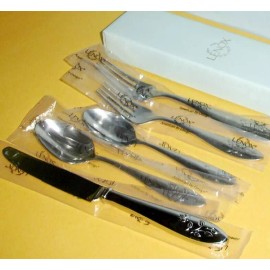 Lenox Butterfly Meadow 5 Piece Place Setting 18/10 Stainless Flatware Set New