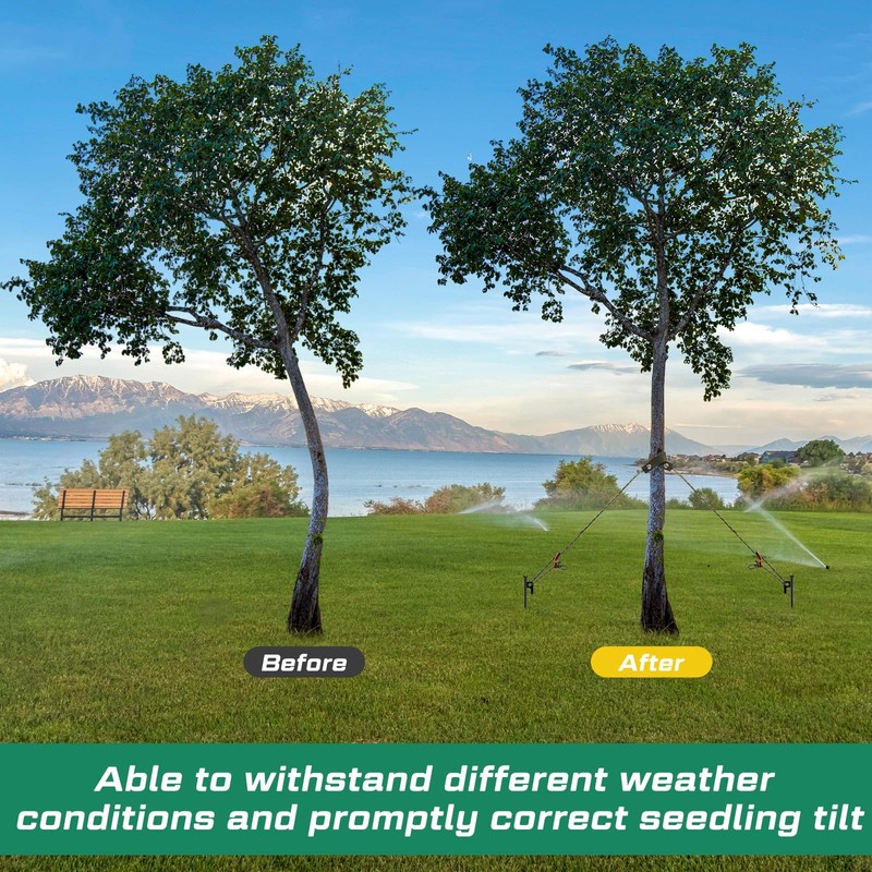 Sintuff 36 Pcs Heavy Duty Tree Stake Kits Stake and