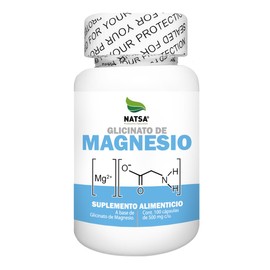 NATSA Glicinato de Magnesio 100 cpsulas, calidad Premium                                                                                              