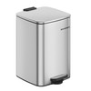 SONGMICS Kitchen Trash Can, 5.2-Gallon (20 L) Trash Bin, Stainless