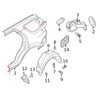 Fuel Gas Filler Door Housing Pocket w/Hinge and trim removal