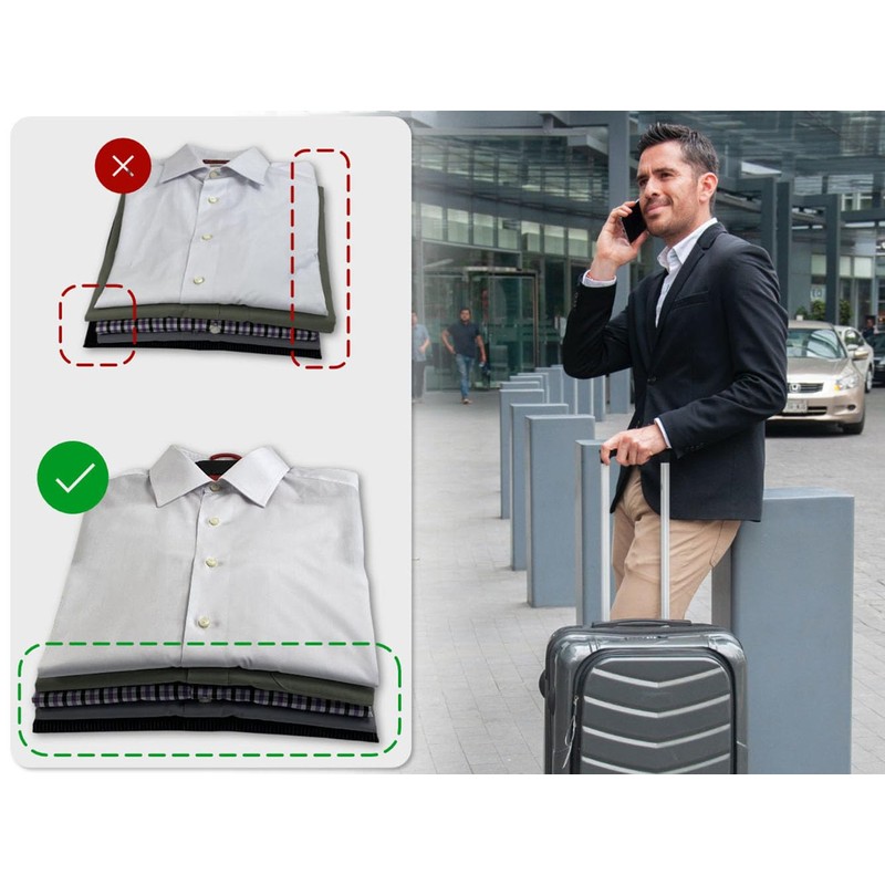 HangFold Travel Hangers | Space Saving Design|Lightweight | Prevents Wrinkles