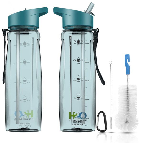 HYDRATE 2.ONE Drinking Bottle with Straw, BPA-Free, 750 ml with