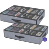 Onlyeasy Large Under Bed Shoe Organizer (12 Pairs x 2)