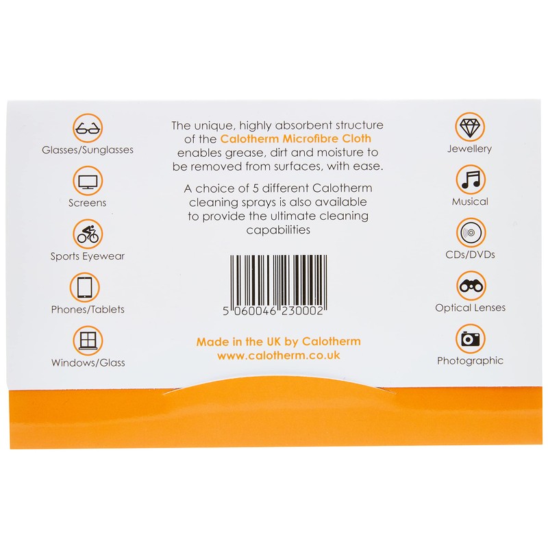 Calotherm Microfibre Calocloth 6" x 8" (Twin Pack), White