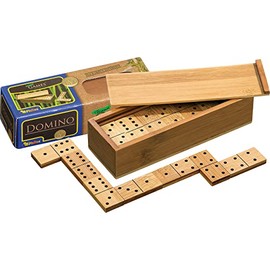 Philos 3265 - Domino Doppel 6, Bambus, Green Games, Legespiel