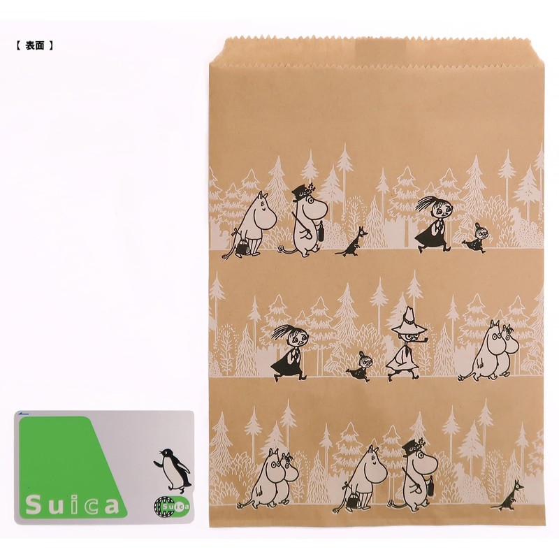 Indigo MOOMIN MP445 Moomin Wrapping Paper Bag, Flat Bag, M,