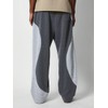 ZAFUL Men's Baggy Sweatpants Color Block Irregular Patchwork Drawstring Sweatpants