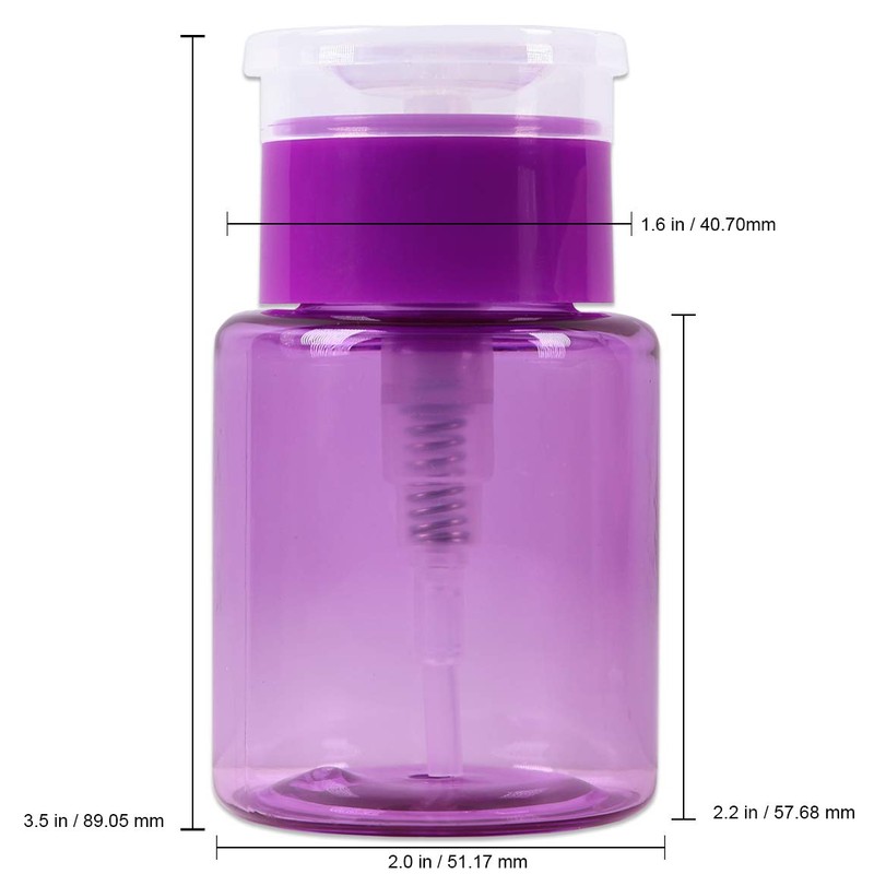 3oz Push Down Pump Dispenser Flip Top Cap Refillable Empty