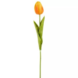 Factory Direct Craft Package of 6 Realistic Orange Tulip Stems