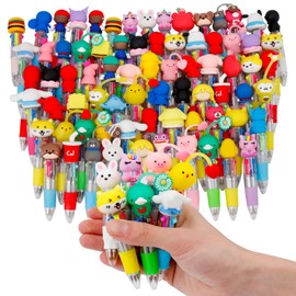 BVAROLYTH 70Pcs Mini Multicolor Pens in One 4-in-1 Fun Pens for Kids, Ballpoint Pen for Birthdays and Children's Parties, Cute Pen Gifts Assorted Ink Kawaii Pen