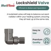 Hot Flow Black Nickel Marella 3 Modern Thermostatic Radiator Valve