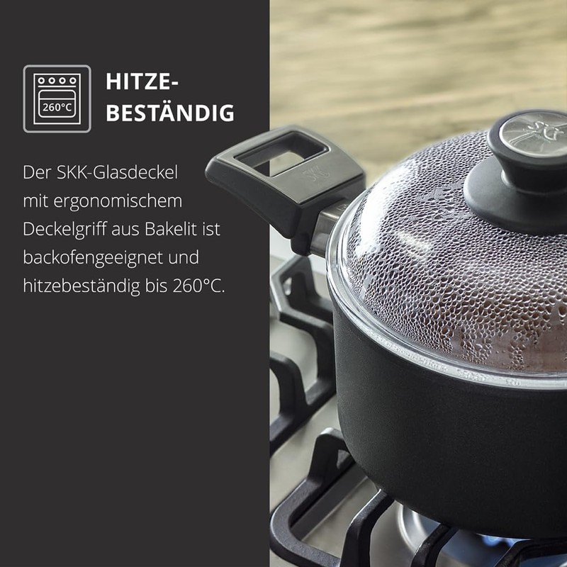 SKK 038 glass lid, round, 18 CM, suitable for Titanium