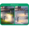 EDISHINE 6 Pack Low Voltage Landscape Lights, Square Modern Aluminum