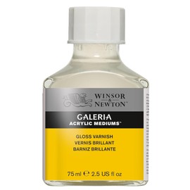 Winsor & Newton Galeria Acrylic Mediums Barniz Brillante, Blanco, 75 ml