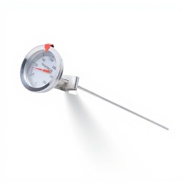 Termómetro de Acero Inoxidable de 12 Pulgadas - Sonda para Medir Temperatura de Alimentos y Cerveza - 1x Termómetro